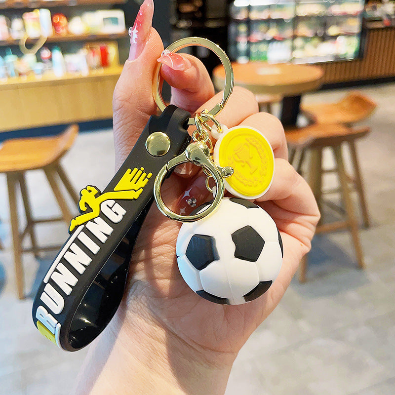 Llavero creativo de acrílico de la serie del fútbol al por mayor